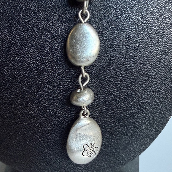 Silver Tone Bella Uno Drop “Y”Style Necklace - Picture 5 of 12